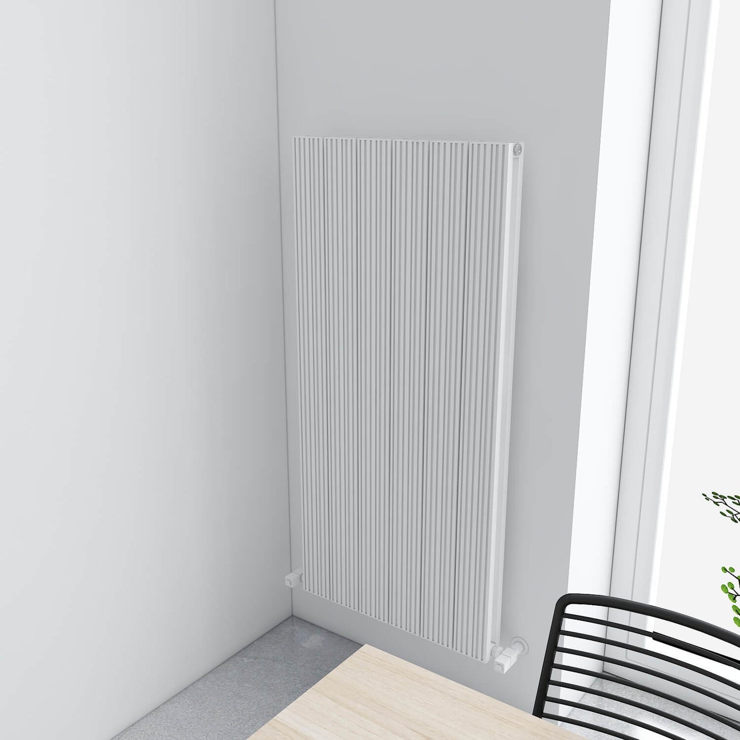 Carisa Monza Dikey Alüminyum Radyatör Modern Tasarım Beyaz