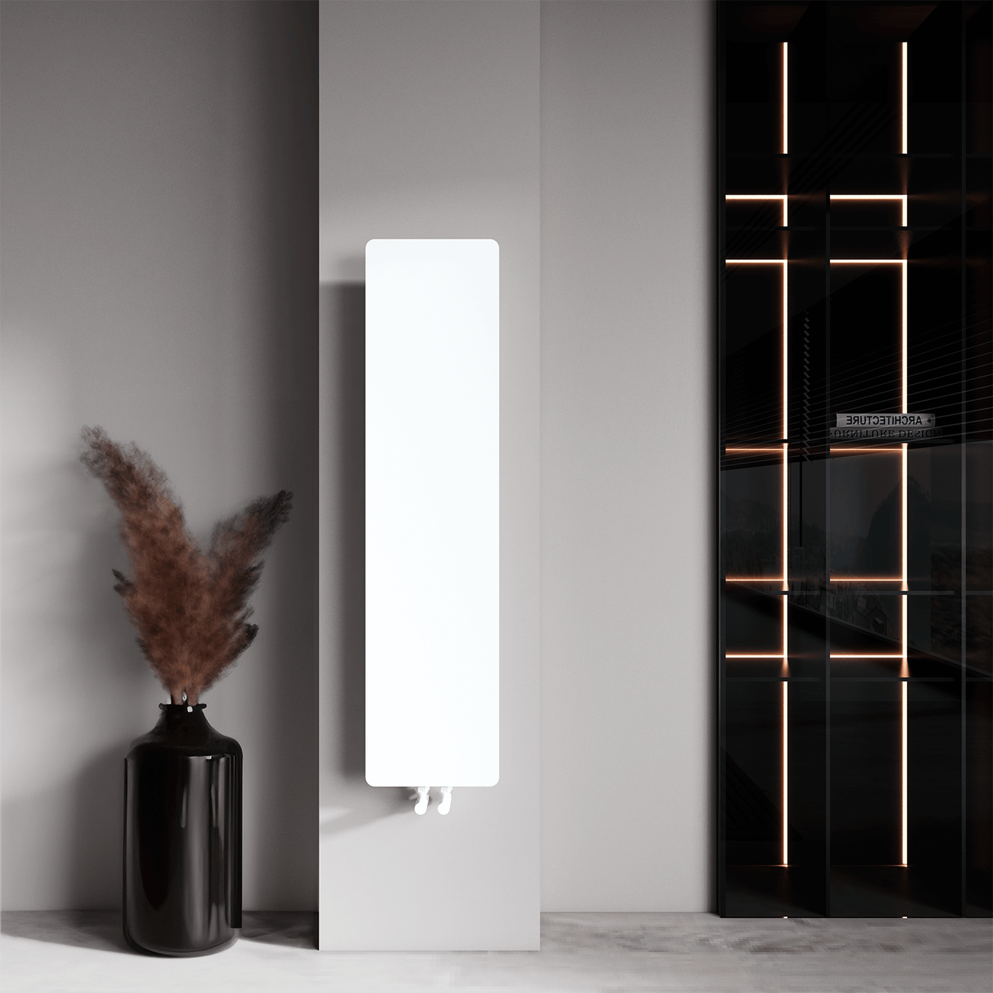 Carisa Croydon İnce Tasarım Çelik Radyatör 1790 x 0290 mm Beyaz HB Orta Bağlantı