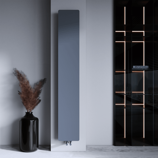Carisa Croydon Dikey İnce Tasarım Çelik Radyatör Modern Tasarım Açık Gri Carisa Croydon Dikey İnce Tasarım Çelik Radyatör Modern Tasarım Açık Gri