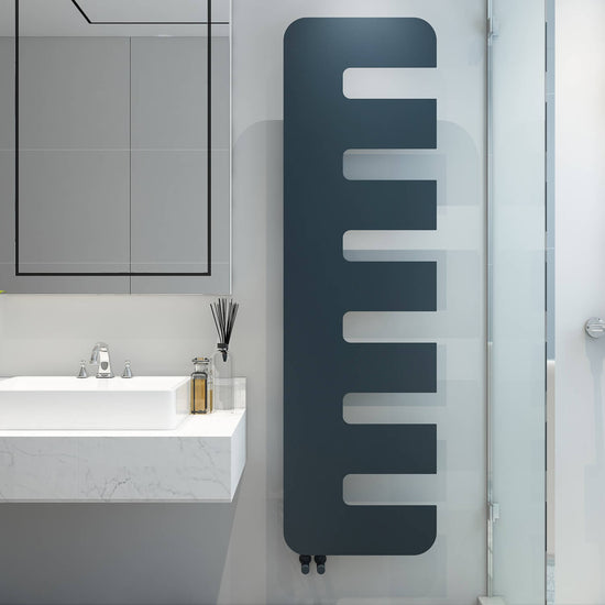 Carisa Rex Dikey İnce Tasarım Çelik Radyatör Modern Tasarım Antrasit Carisa Rex Dikey İnce Tasarım Çelik Radyatör Modern Tasarım Antrasit