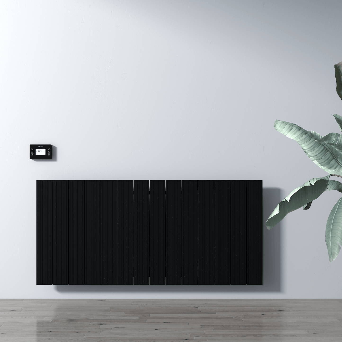 Carisa Boreas M Yatay Elektrikli Radyatör Modern Tasarım Siyah