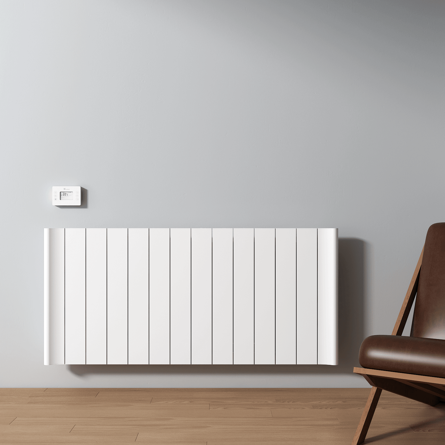 Carisa Boreas B Yatay Elektrikli Radyatör Modern Tasarım Beyaz