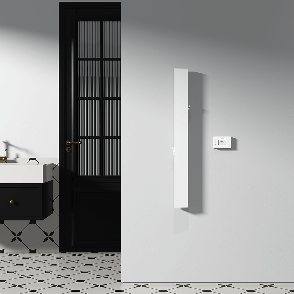 Carisa Boreas Notus S Dikey Elektrikli Radyatör Modern Tasarım Beyaz