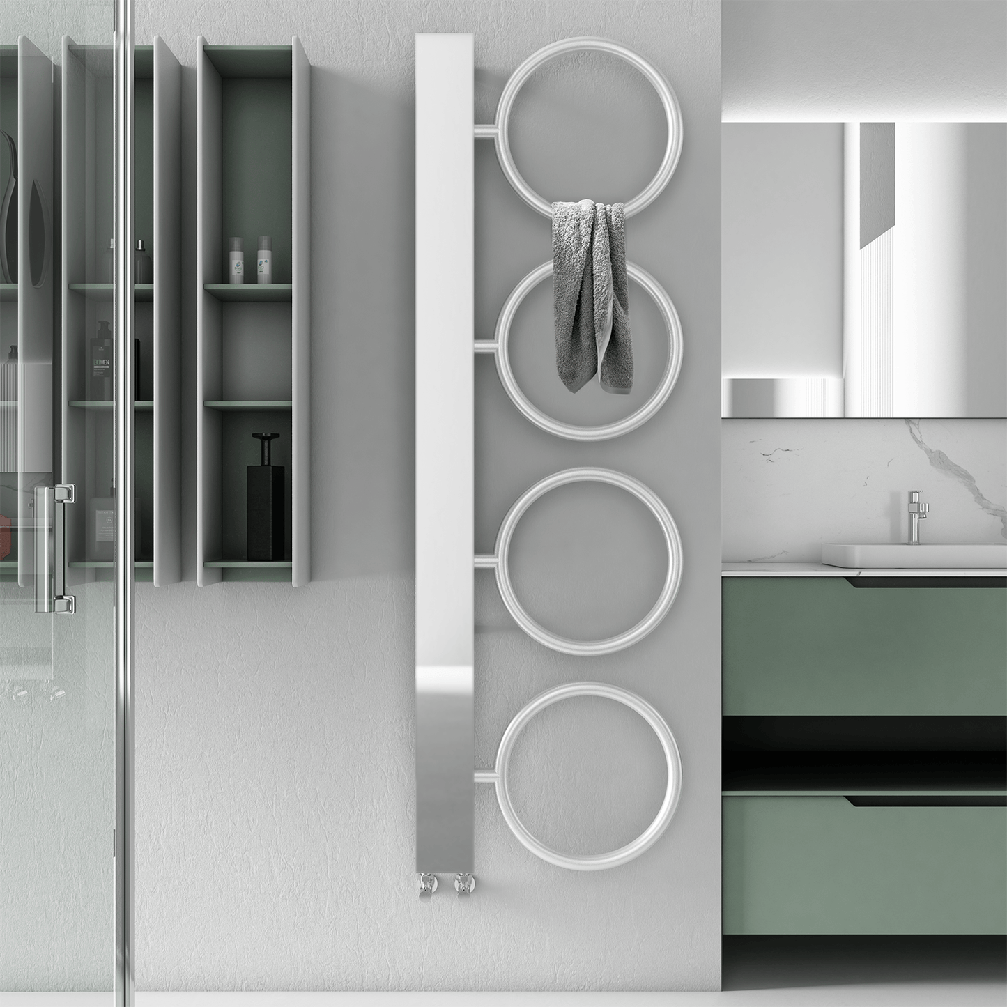 Carisa Castor Paslanmaz Çelik Havlupan Modern Tasarım Satine