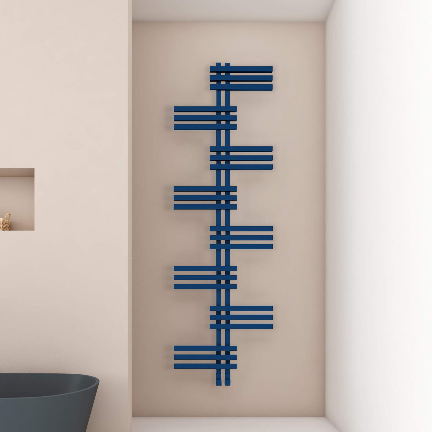 Carisa Unico Alüminyum Havlupan Modern Tasarım Lacivert