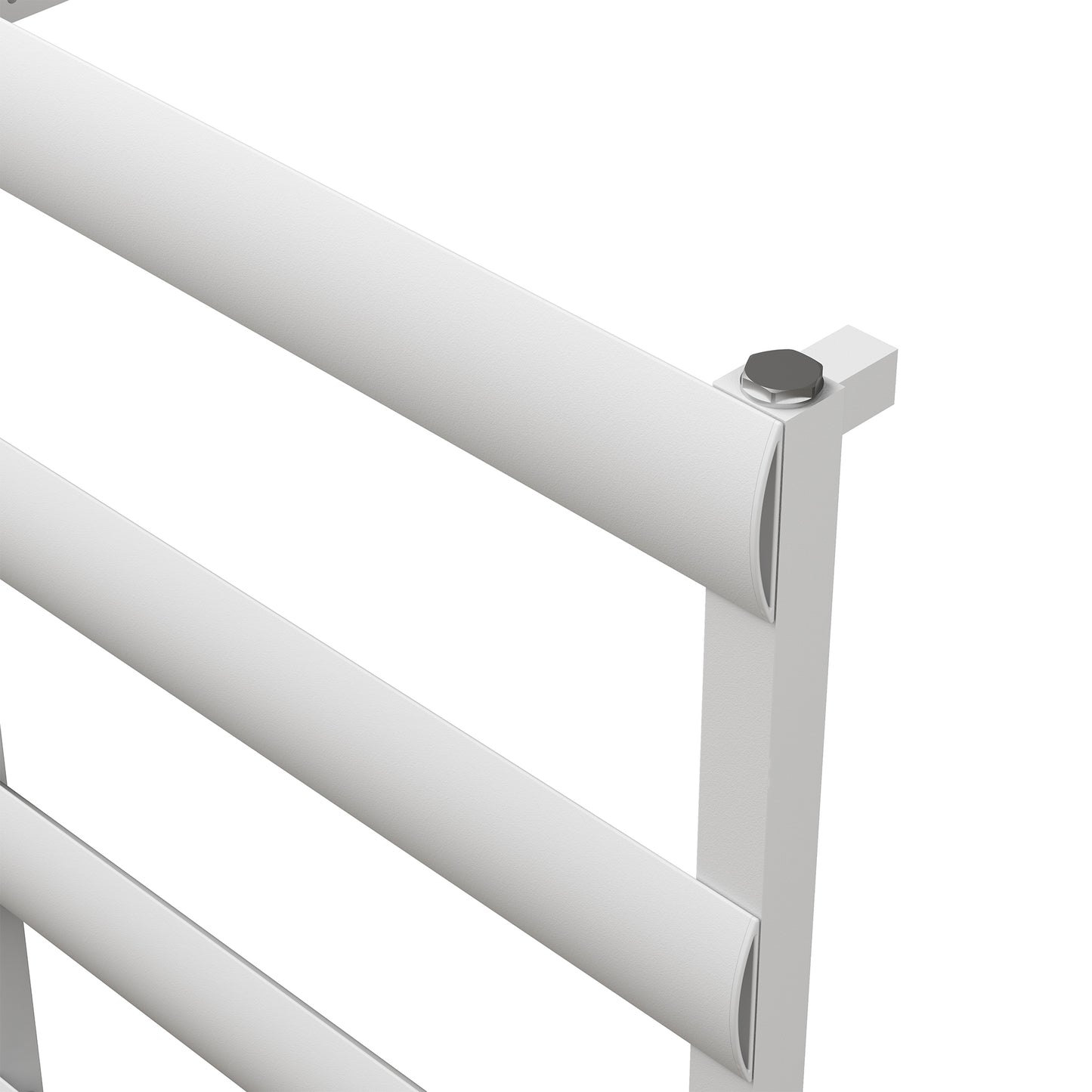 Carisa Alya Bath Alüminyum Havlupan 0700 x 0475 mm 8 Dilim Parlak Beyaz Standart Bağlantı