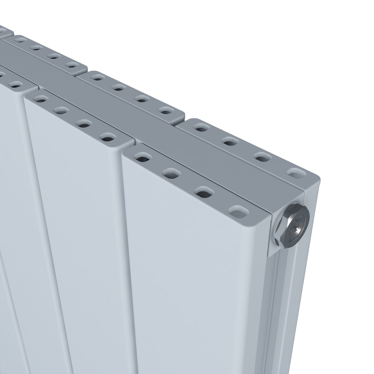 Carisa Angers Double Dikey Alüminyum Radyatör Modern Tasarım Beyaz