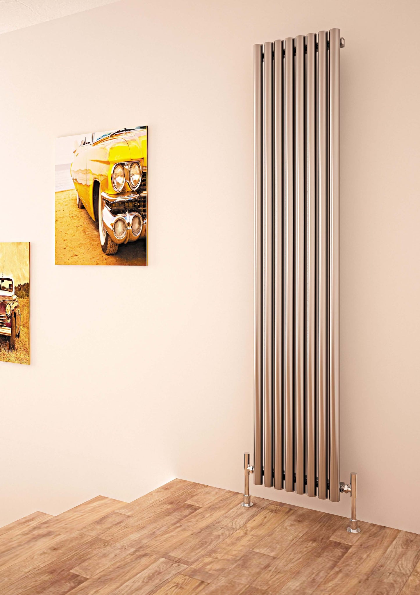 Carisa Versailles Dikey Paslanmaz Çelik Radyatör Modern Tasarım Ayna Polisaj