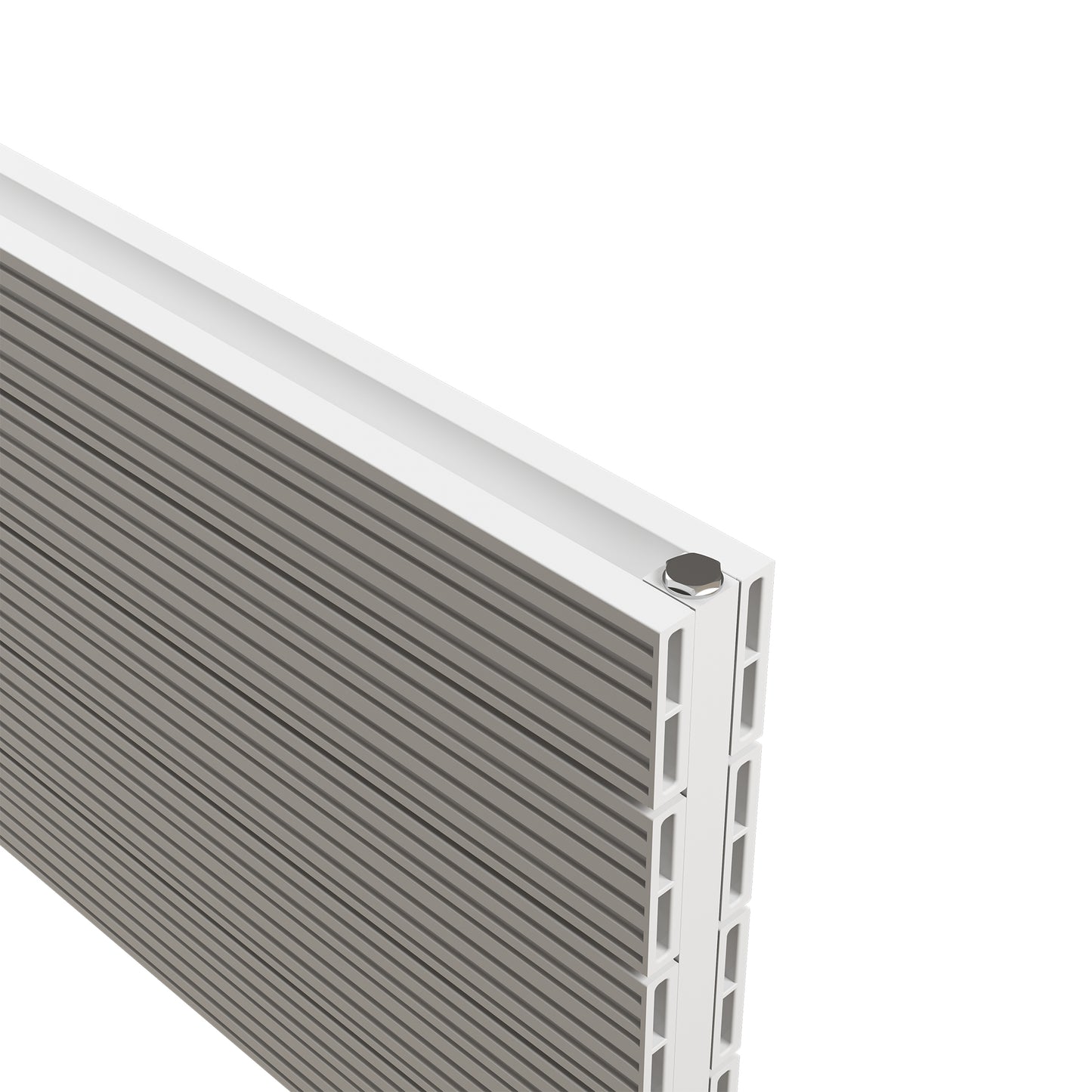 Carisa Monza Double Xl Yatay Alüminyum Radyatör Modern Tasarım Beyaz