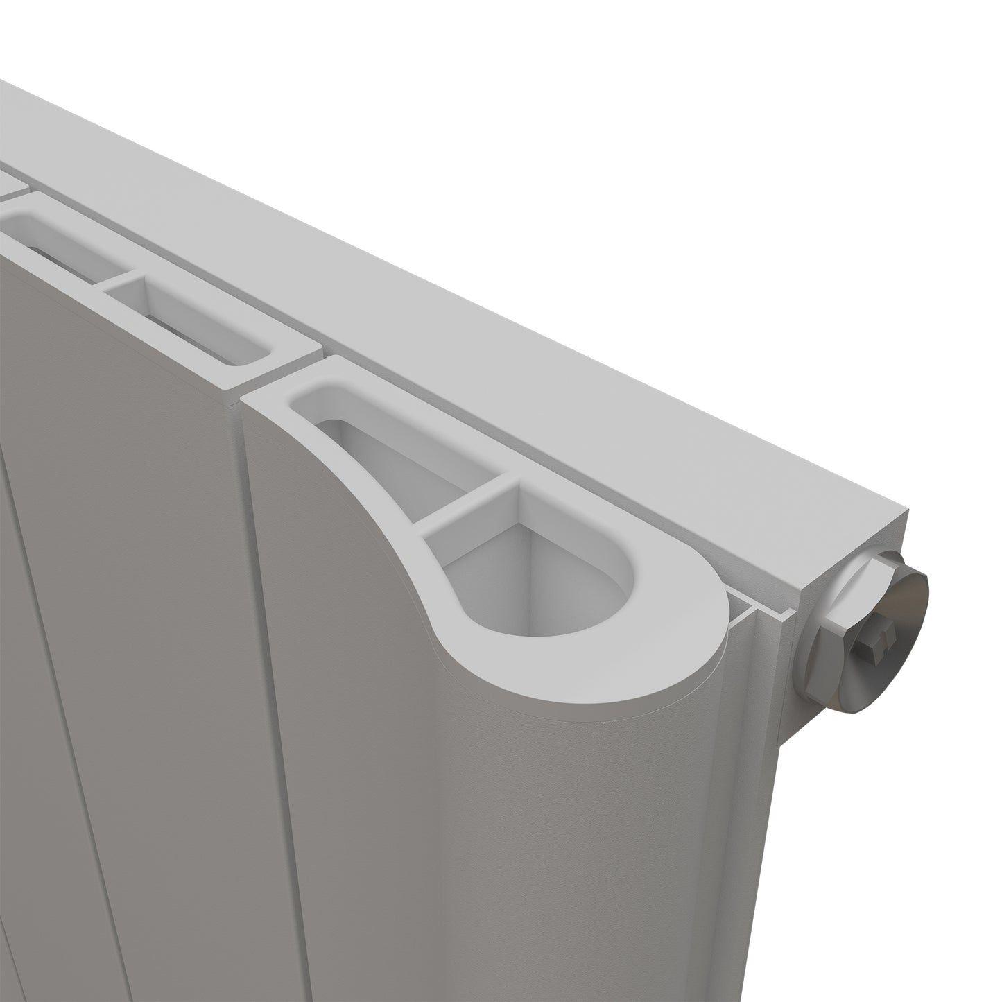 Carisa Boreas B Yatay Elektrikli Radyatör Modern Tasarım Beyaz