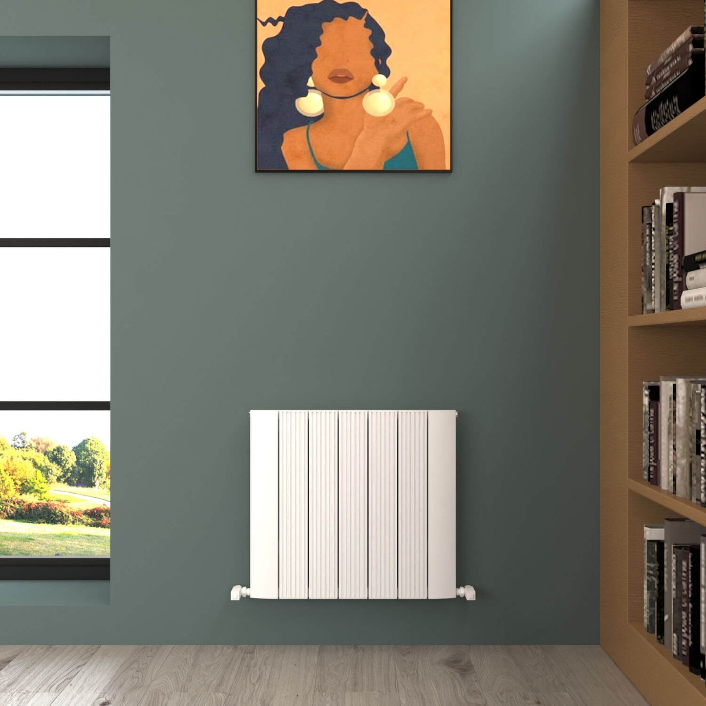 Carisa Dune Yatay Alüminyum Radyatör Modern Tasarım Beyaz