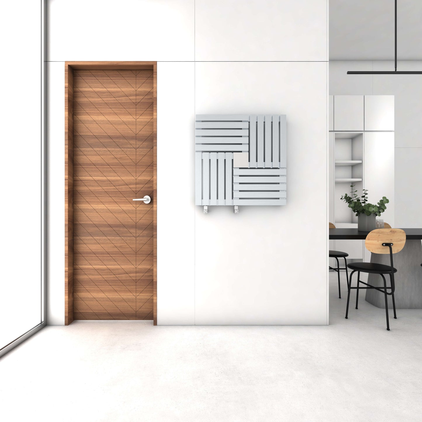 Carisa Keops Yatay Paslanmaz Çelik Radyatör Modern Tasarım Satine