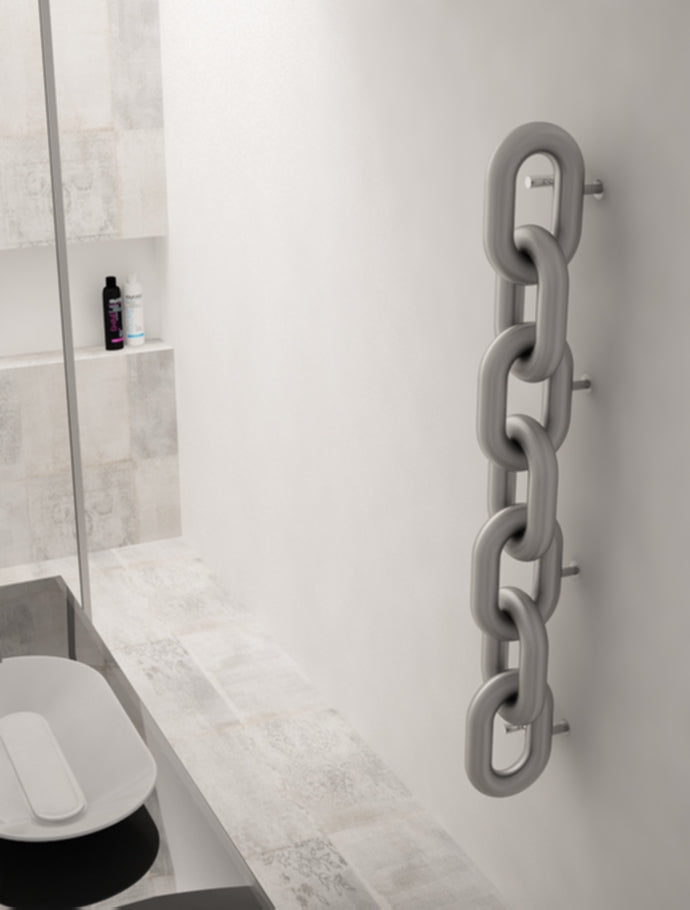 Carisa Link Dikey Paslanmaz Çelik Radyatör Modern Tasarım Satine