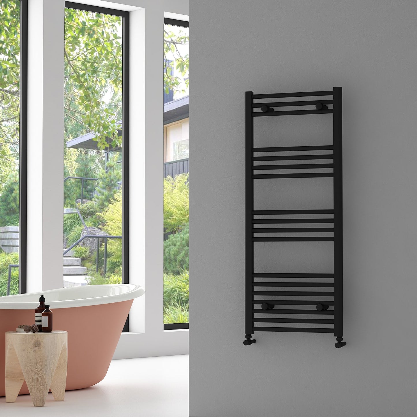 Carisa Nile Çelik Havlupan 1200 x 0500 mm 18 Dilim Siyah Standart Bağlantı