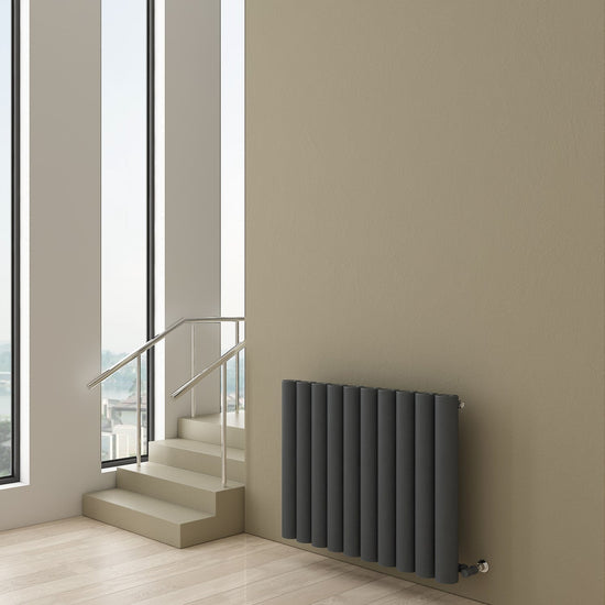 Carisa Otto Yatay Alüminyum Radyatör Modern Tasarım Antrasit Carisa Otto Yatay Alüminyum Radyatör Modern Tasarım Antrasit