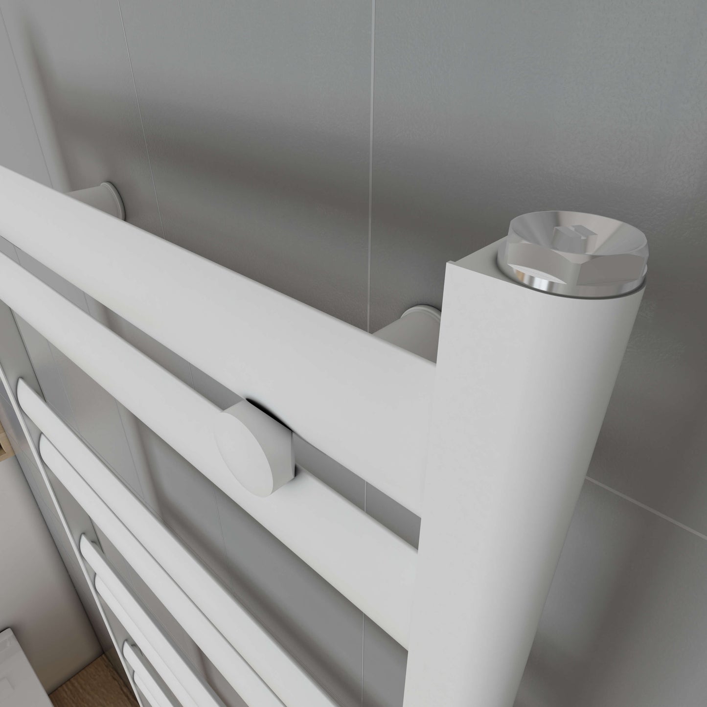 Carisa Soleil Alüminyum Havlupan Modern Tasarım Beyaz