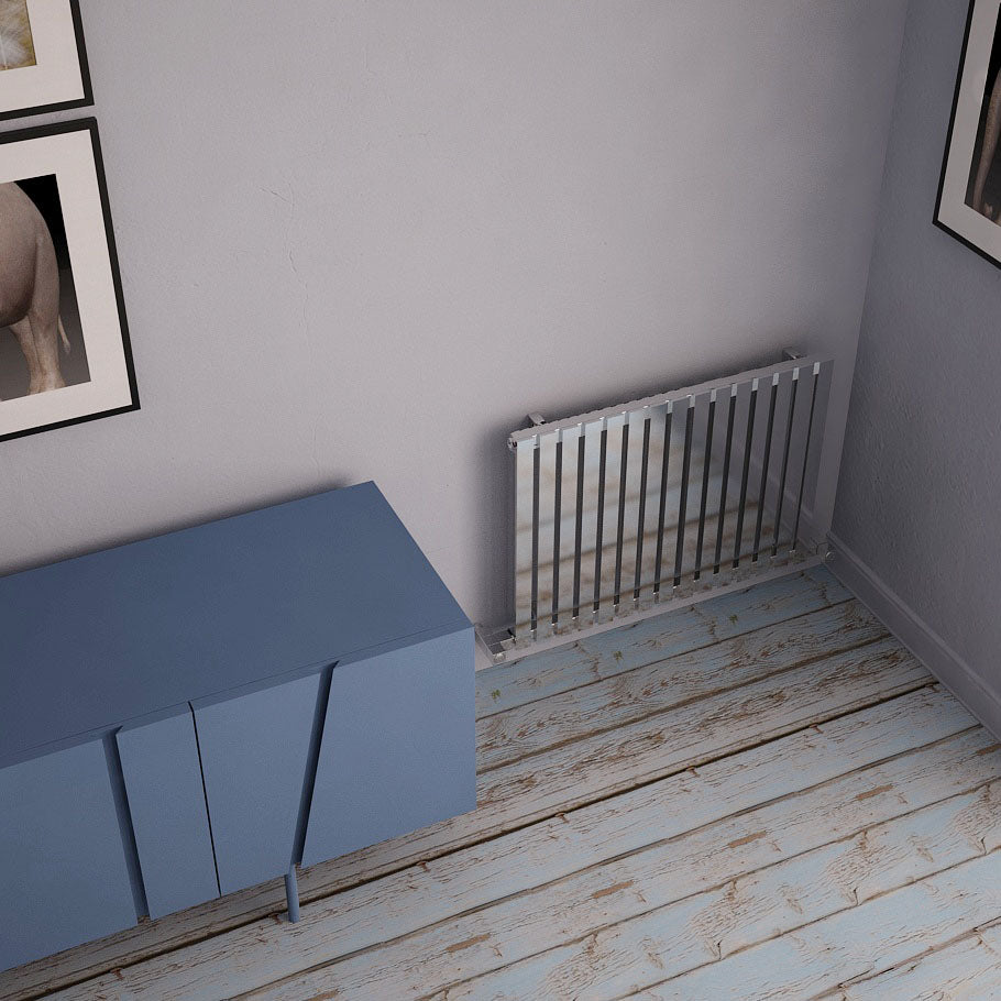 Carisa Sarp Yatay Paslanmaz Çelik Radyatör Modern Tasarım Ayna Polisaj