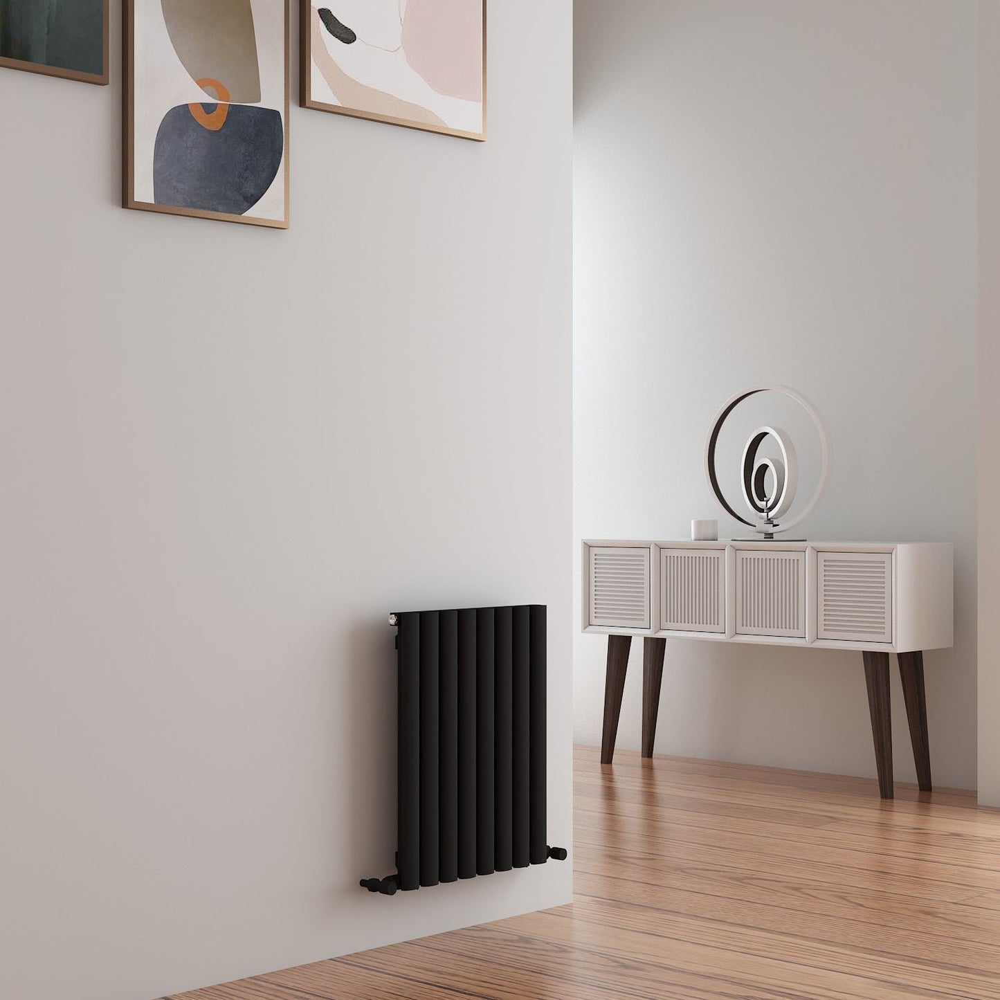 Carisa Tallis Alüminyum Radyatör 0400 x 0470 mm 8 Dilim Siyah Standart Bağlantı