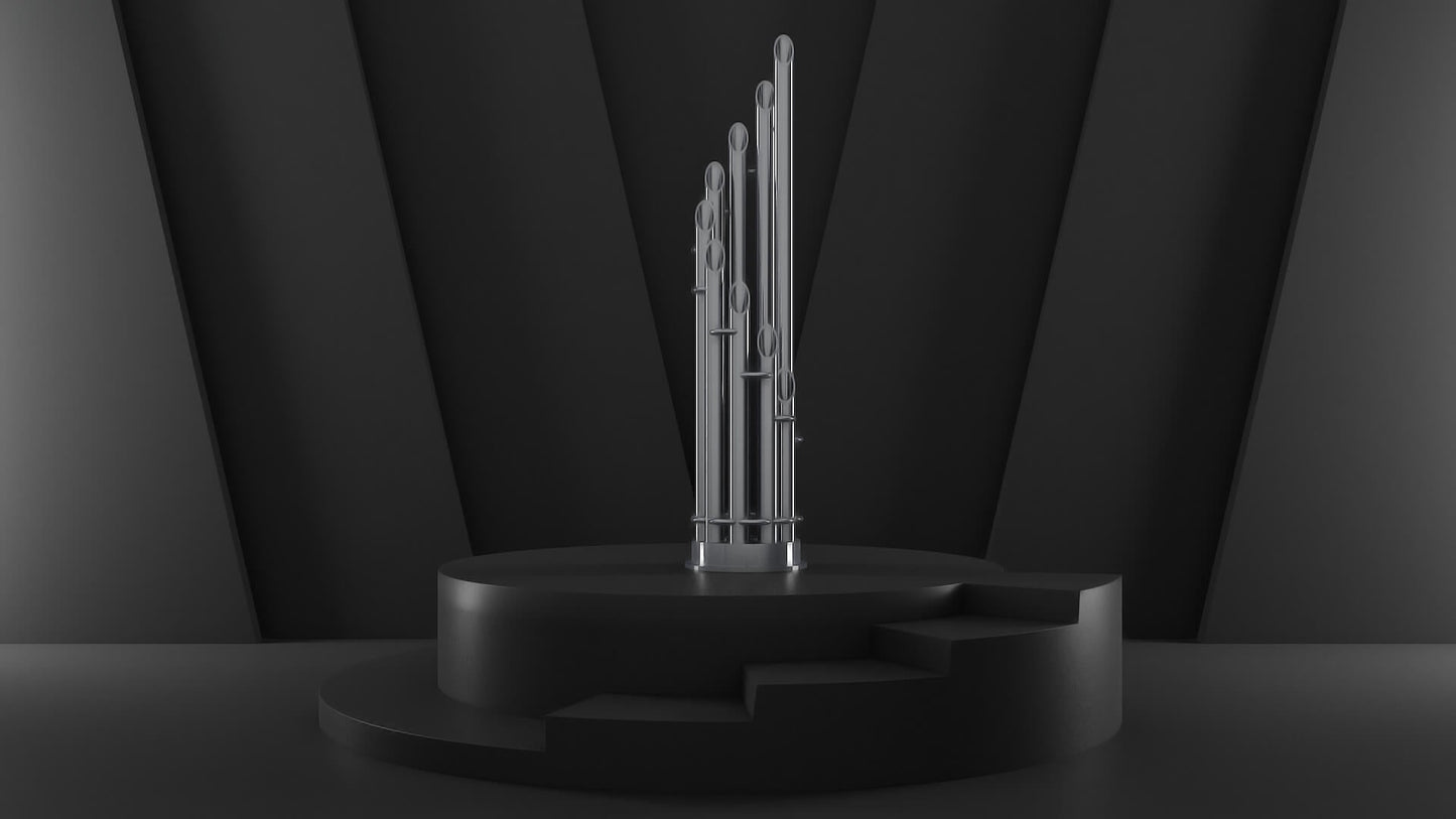 Carisa Unique Dikey Paslanmaz Çelik Radyatör Modern Tasarım Satine