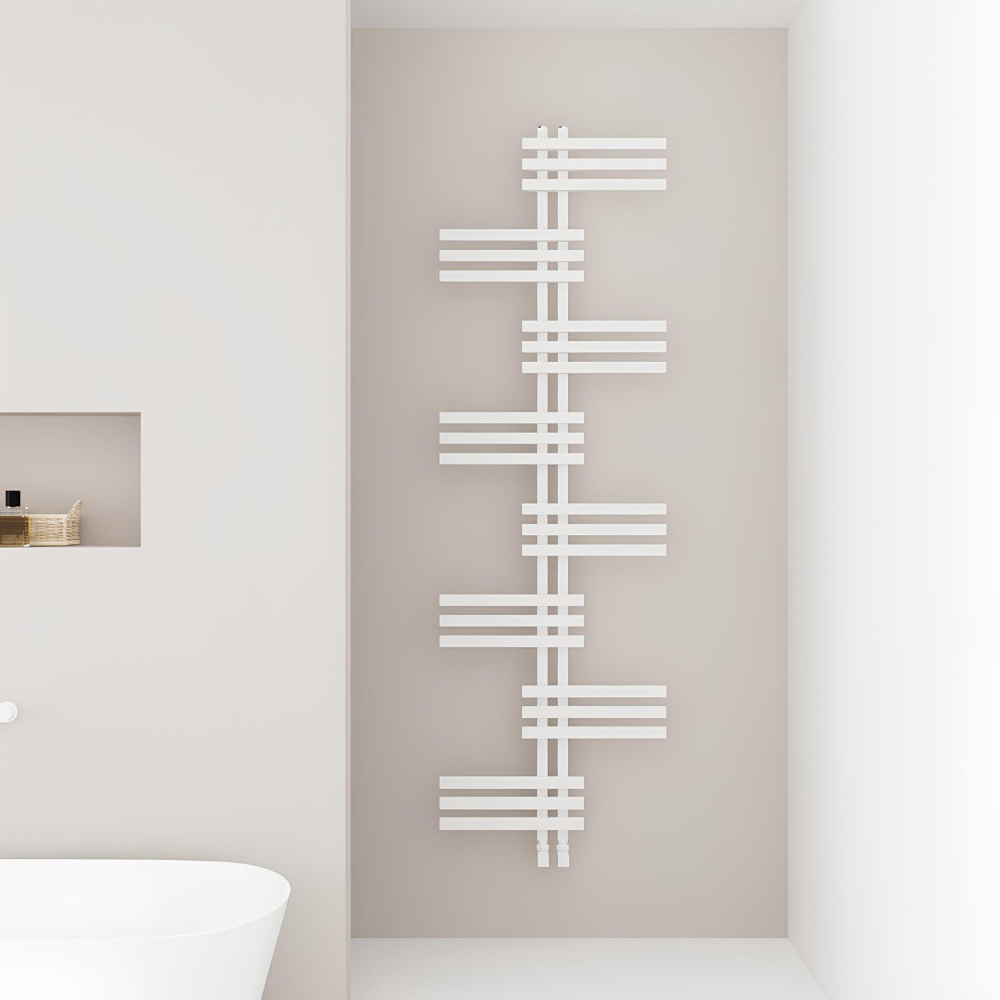 Carisa Unico Alüminyum Havlupan Modern Tasarım Beyaz