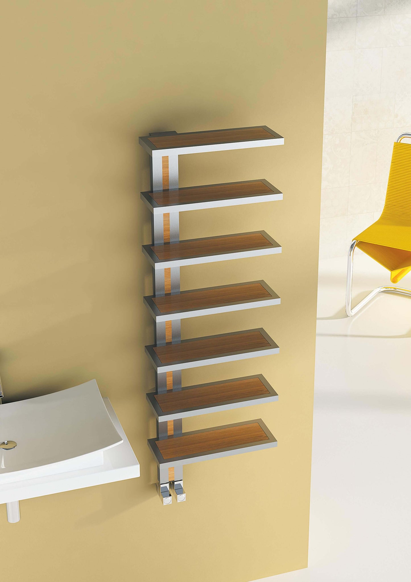 Carisa Woodstock Paslanmaz Çelik Havlupan Modern Tasarım Satine