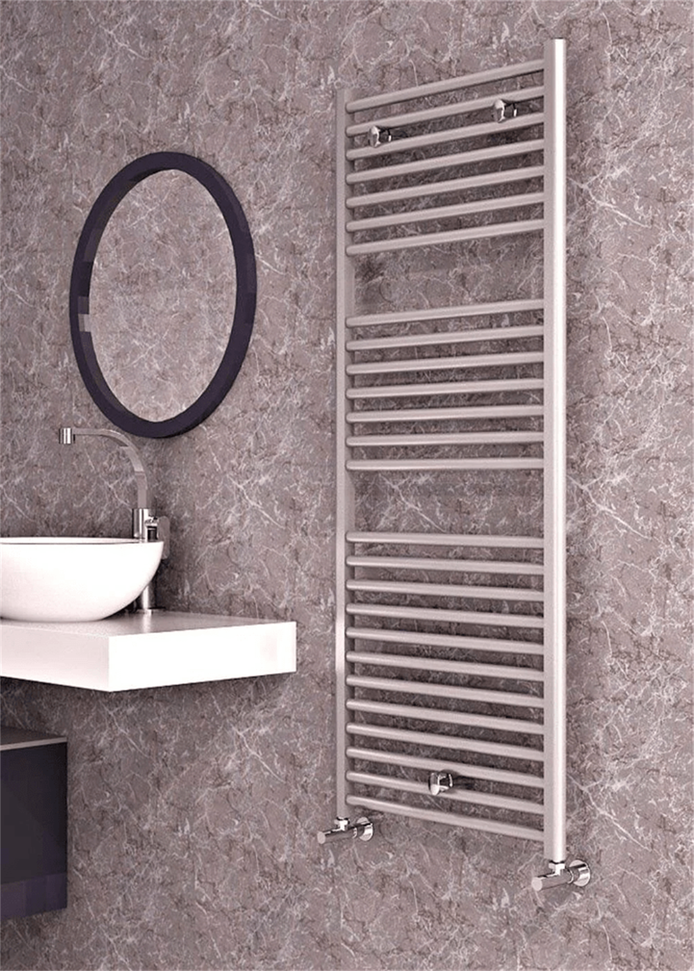 Carisa Bronx Alüminyum Havlupan 0700 x 0400 mm 13 Dilim Seffaf Eloksal Standart Bağlantı