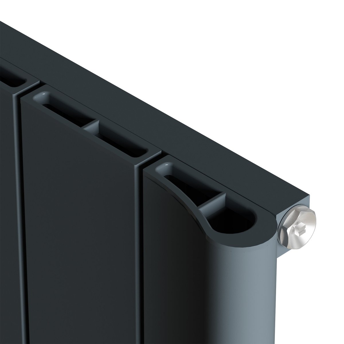 Carisa Burano Yatay Alüminyum Radyatör Modern Tasarım Antrasit - carisa