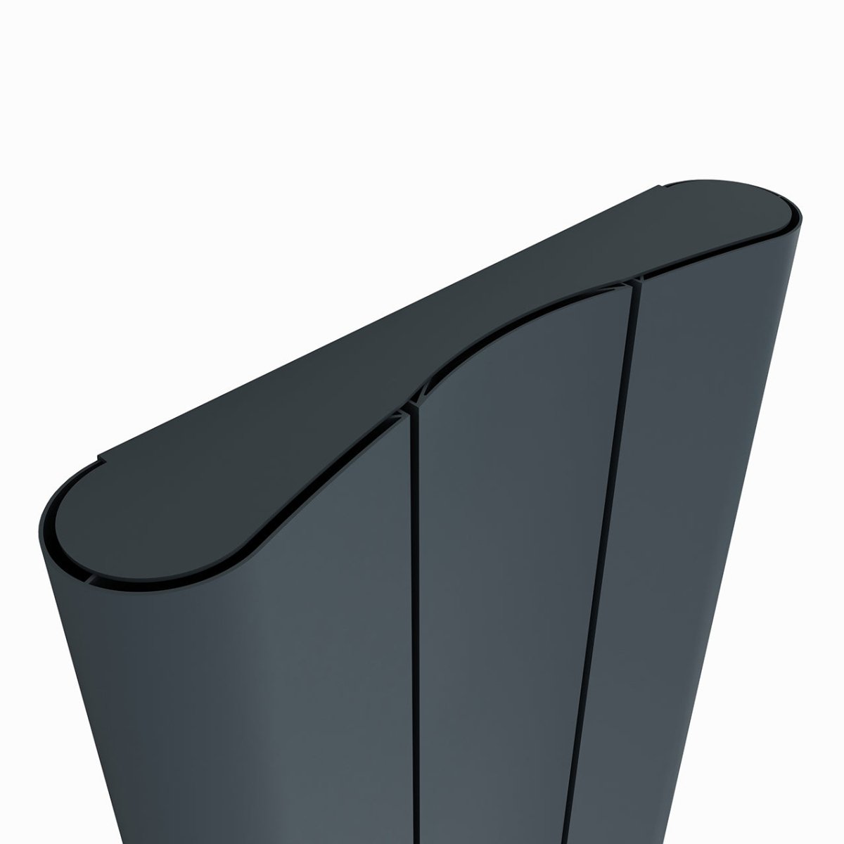 Carisa Curvy Bath Alüminyum Havlupan Modern Tasarım Antrasit - carisa