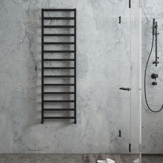 Carisa Marcello Alüminyum Havlupan 1420 x 0500 mm 11 Dilim Siyah Standart Bağlantı Carisa Marcello Alüminyum Havlupan 1420 x 0500 mm 11 Dilim Siyah Standart Bağlantı