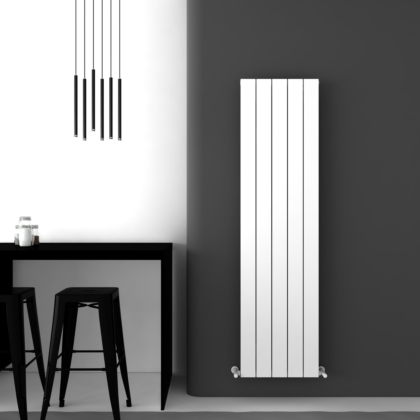 Carisa Nemo Double Alüminyum Radyatör 1000 x 0755 mm 8 Dilim Kırık Beyaz Standart Bağlantı