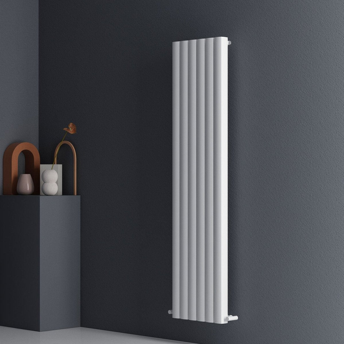 Carisa Vesta Dikey Alüminyum Radyatör Modern Tasarım Beyaz - carisa