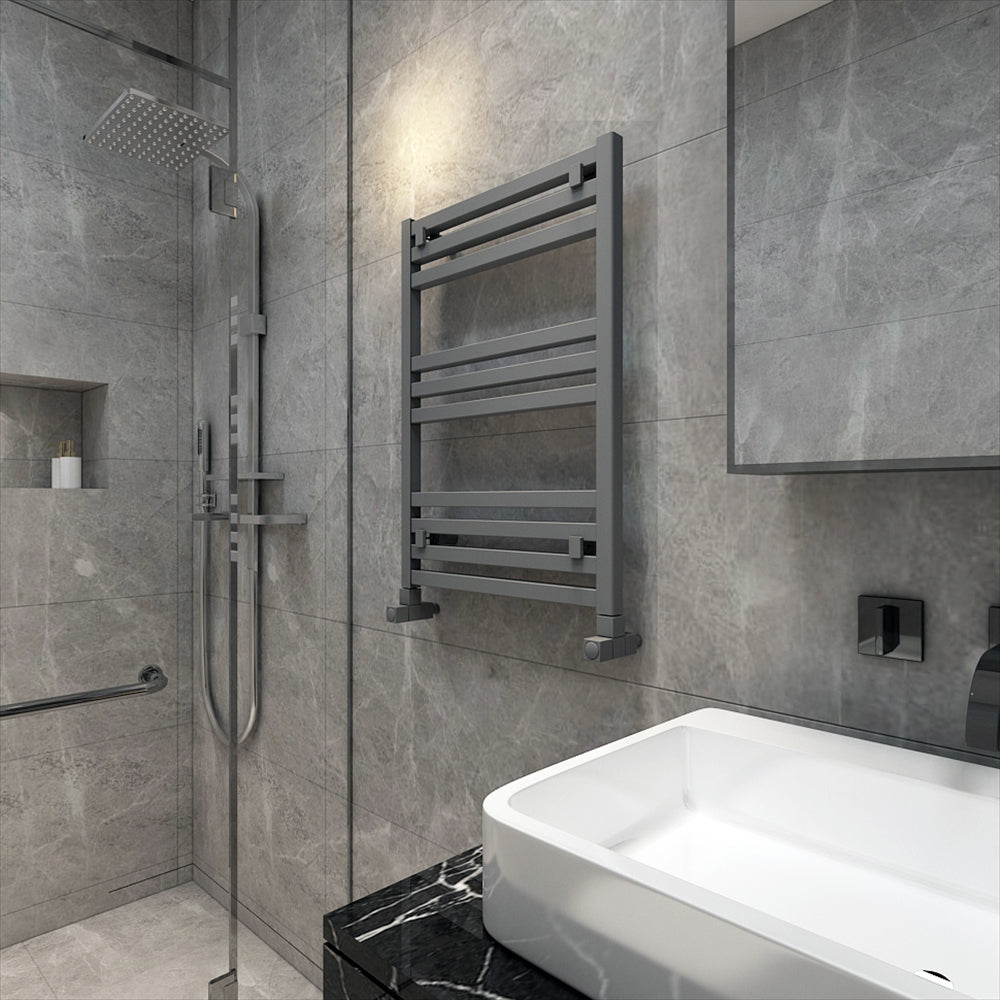 Carisa Fame Alüminyum Havlupan 0700 x 0500 mm 1 Dilim Açık Gri Standart Bağlantı