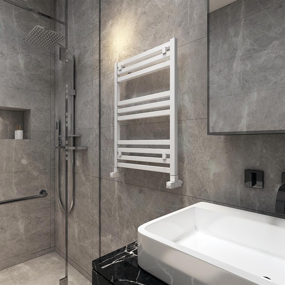 Carisa Fame Alüminyum Havlupan 0780 x 0500 mm 12 Dilim Parlak Beyaz Standart Bağlantı