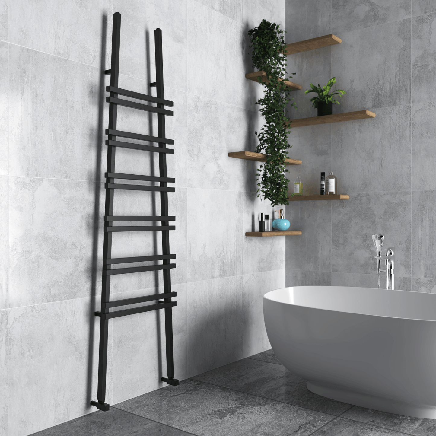 Carisa Jacobs W Alüminyum Havlupan Modern Tasarım Siyah Siyah