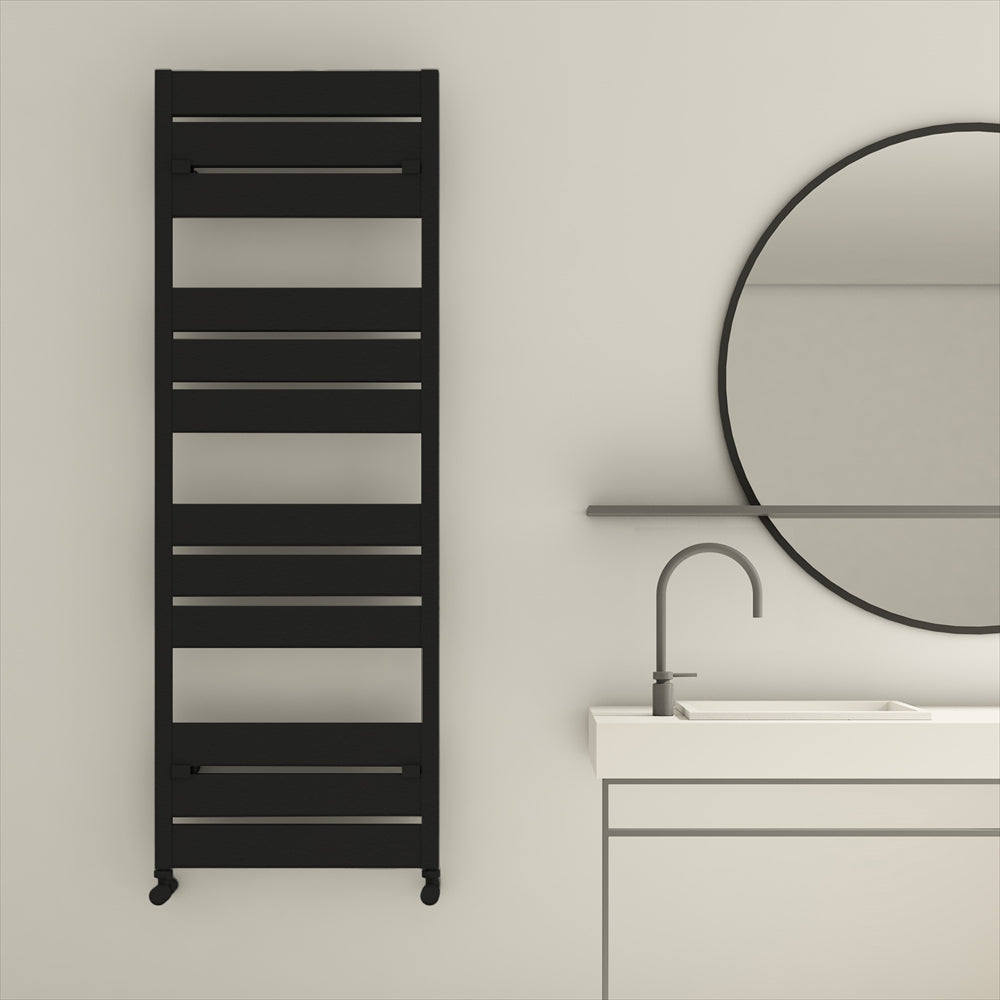 Carisa Mack Bath Alüminyum Havlupan 1200 x 0600 mm 11 Dilim Siyah Standart Bağlantı