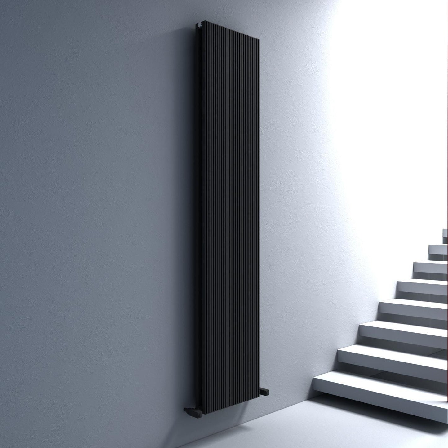 Carisa Monza Double Alüminyum Radyatör 1200 x 0470 mm 5 Dilim Koyu Gri Standart Bağlantı