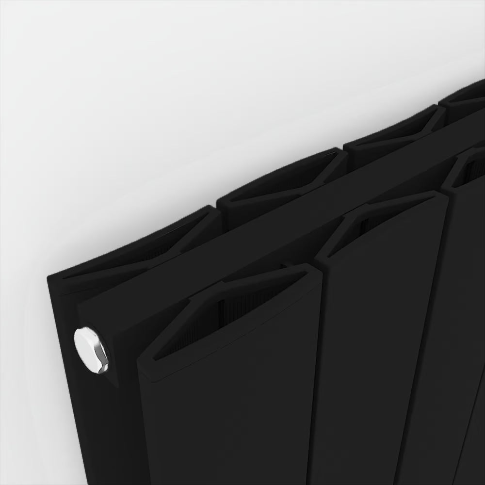 Carisa Moscow Alüminyum Radyatör 0600 x 1230 mm 13 Dilim Siyah Standart Bağlantı