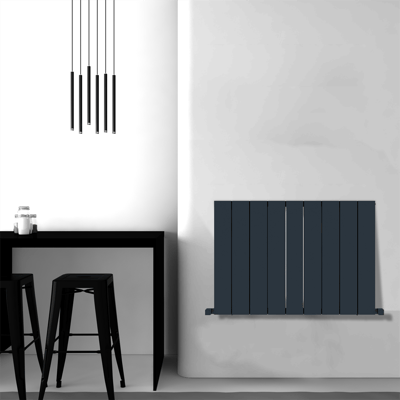 Carisa Nemo Alüminyum Radyatör 0600 x 0755 mm 8 Dilim Antrasit Standart Bağlantı