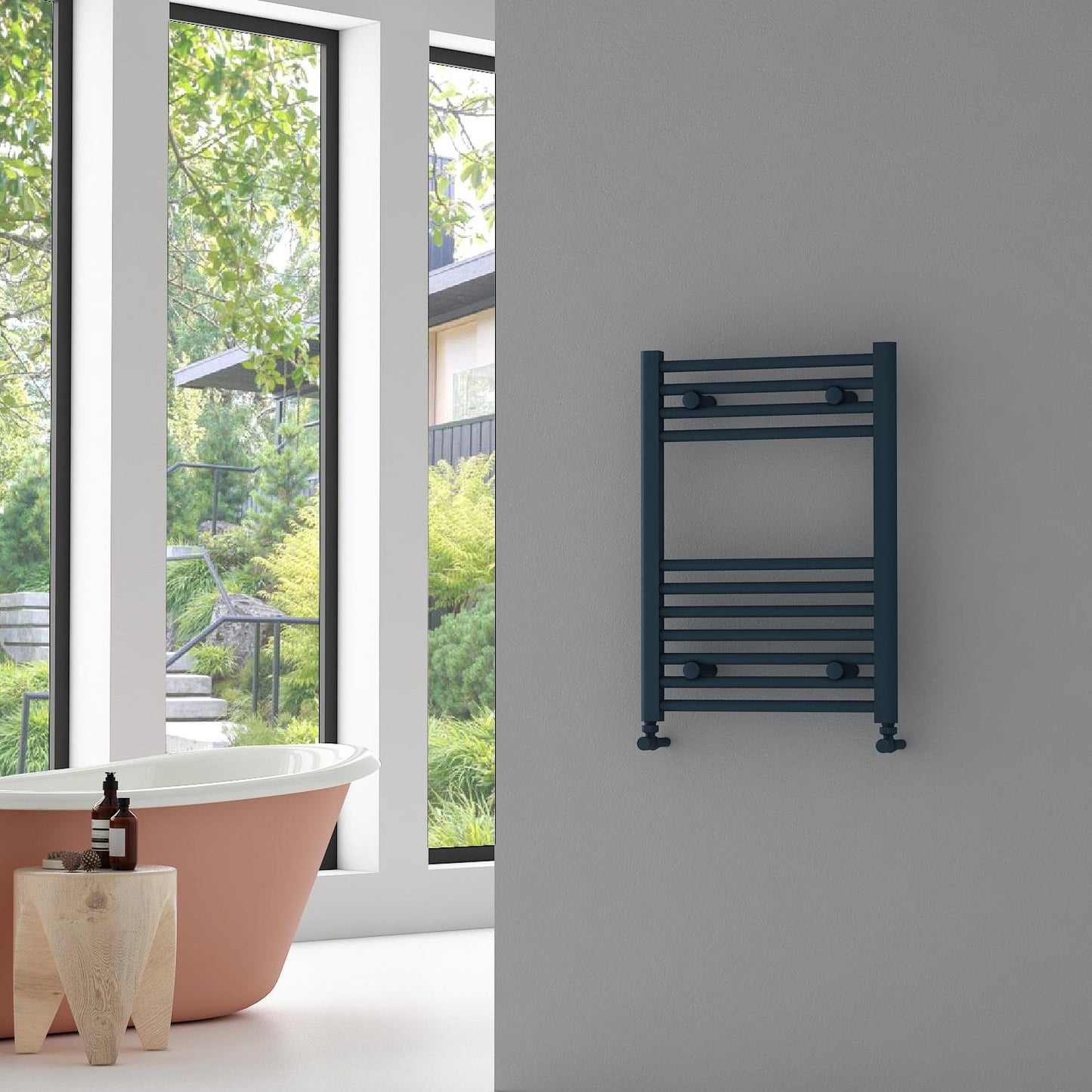 Carisa Nile Çelik Havlupan 0700 x 0500 mm 11 Dilim Antrasit Standart Bağlantı