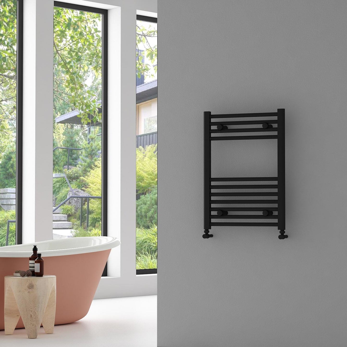 Carisa Nile Çelik Havlupan 0700 x 0500 mm 11 Dilim Siyah Standart Bağlantı