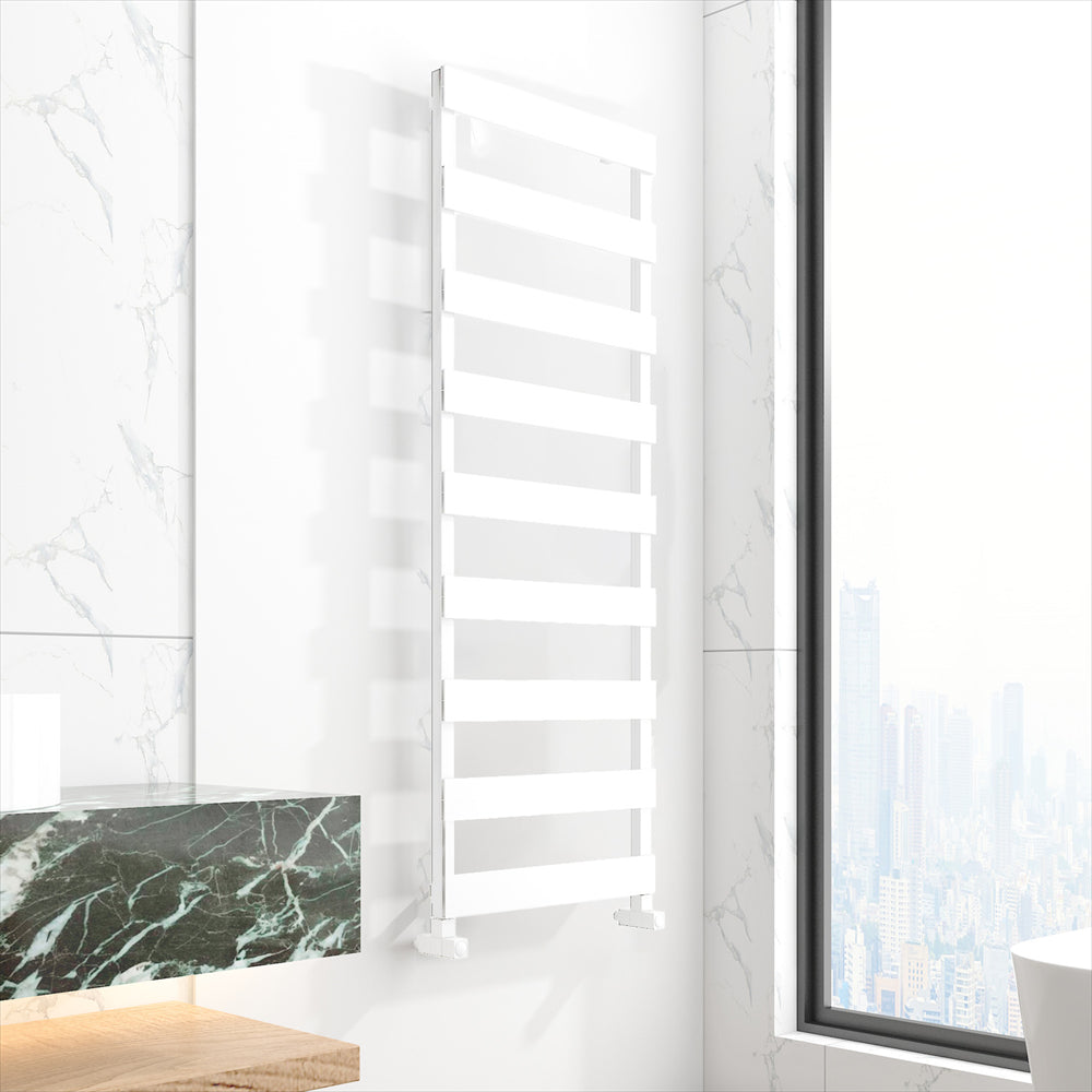 Carisa Ninova Bath Alüminyum Havlupan 1125 x 0525 mm 8 Dilim Parlak Beyaz Standart Bağlantı