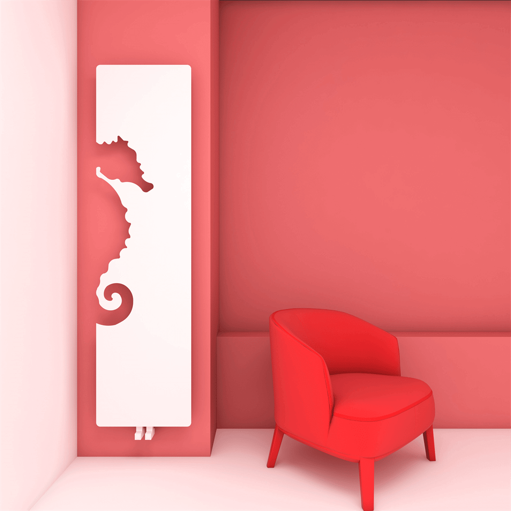 Carisa Plymouth Dikey İnce Tasarım Çelik Radyatör Modern Tasarım Beyaz