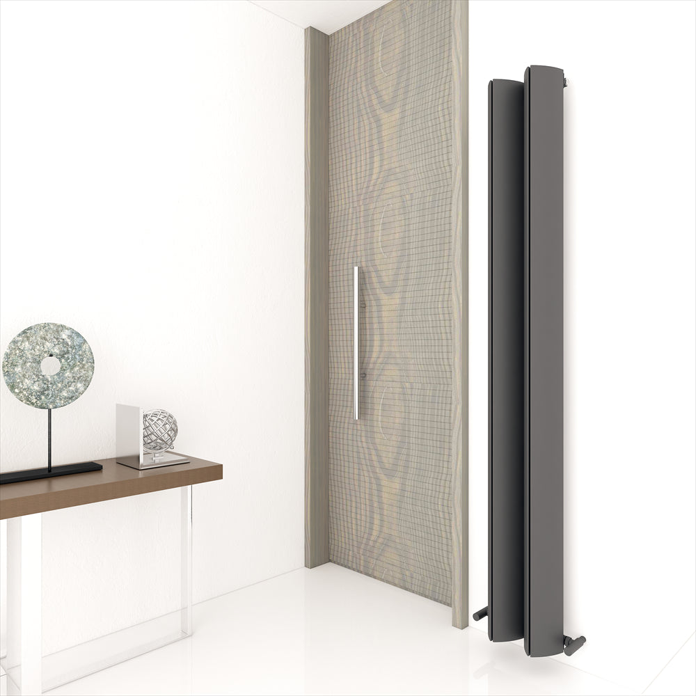 Carisa Spada Alüminyum Radyatör 0870 x 0515 mm 8 Dilim Koyu Gri Standart Bağlantı