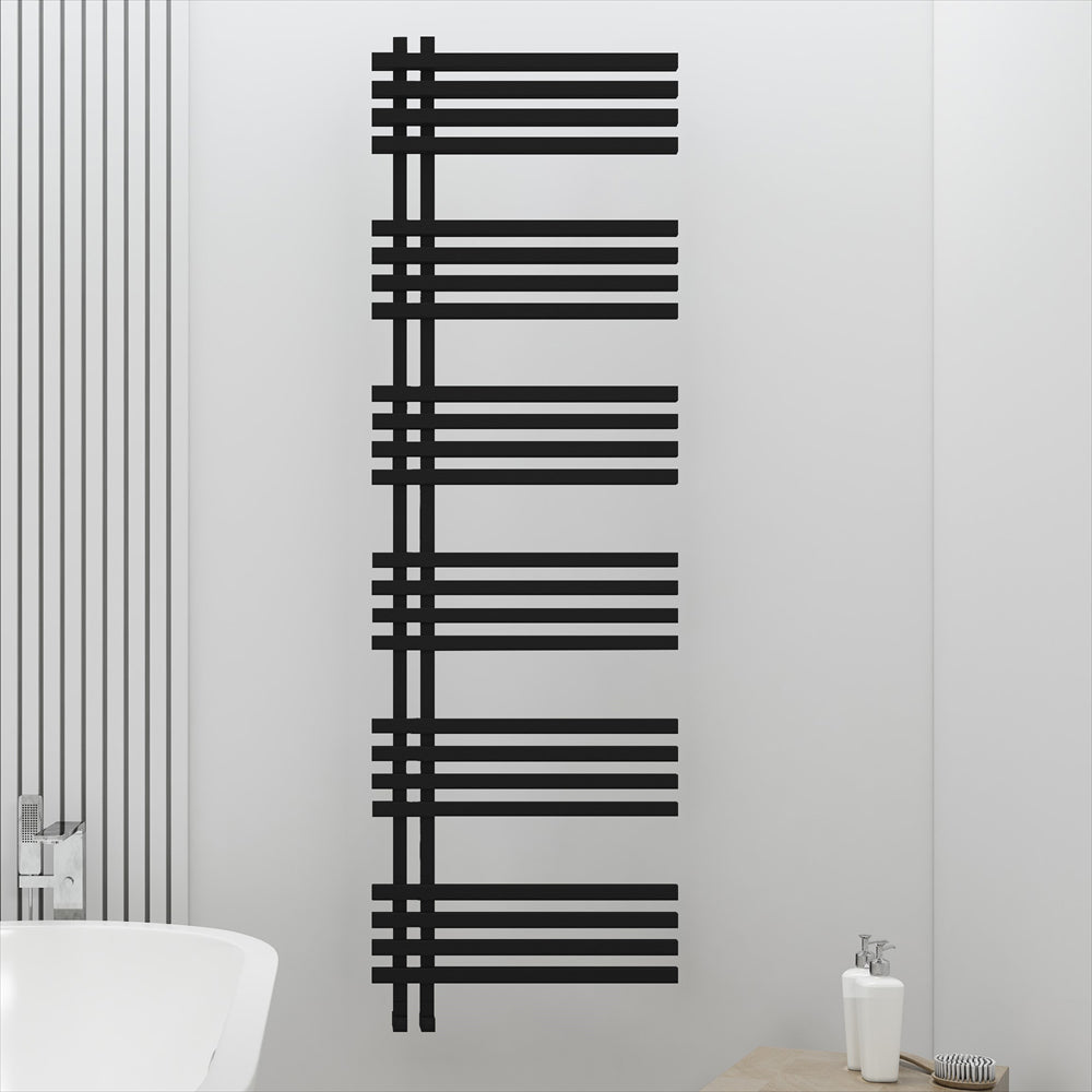 Carisa Terra Alüminyum Radyatör 1750 x 0500 mm 24 Dilim Siyah HB Orta Bağlantı