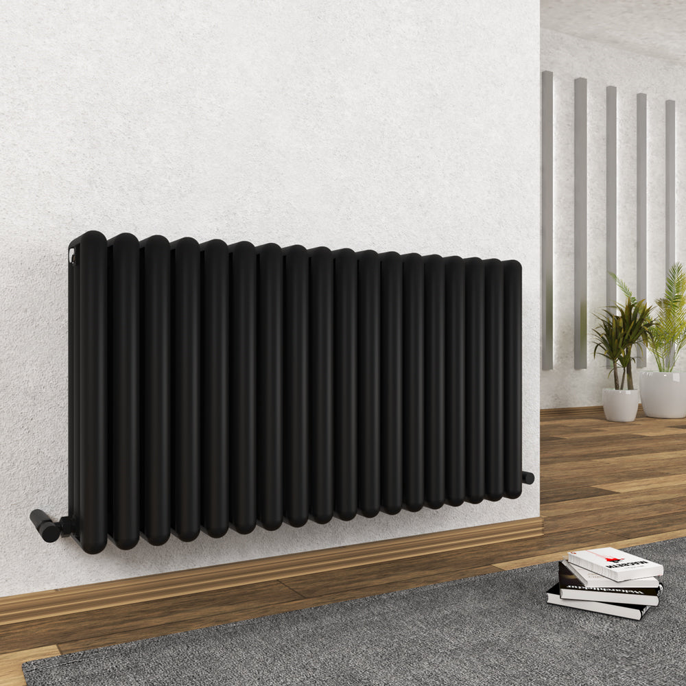Carisa Tubo Alüminyum Radyatör 0500 x 0445 mm 9 Dilim Siyah Standart Bağlantı