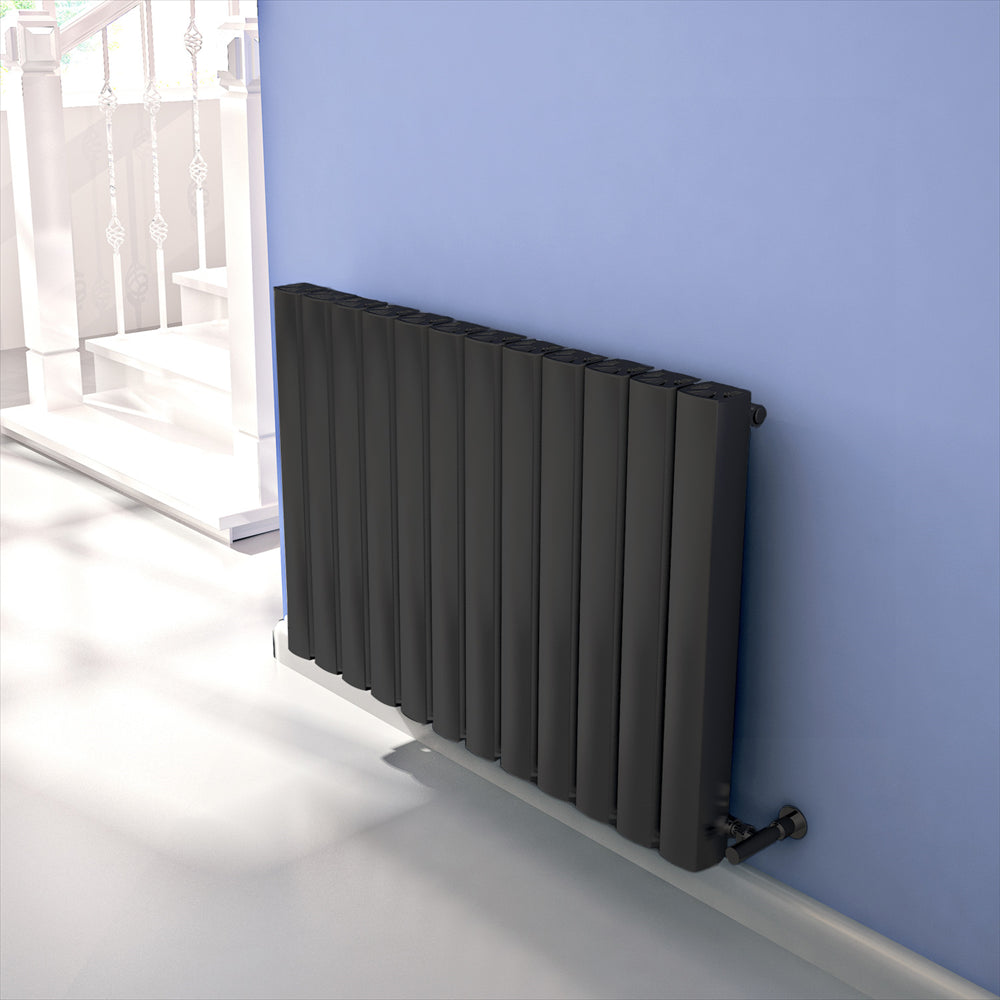 Carisa Vesta Alüminyum Radyatör 0600 x 0445 mm 6 Dilim Koyu Gri Standart Bağlantı
