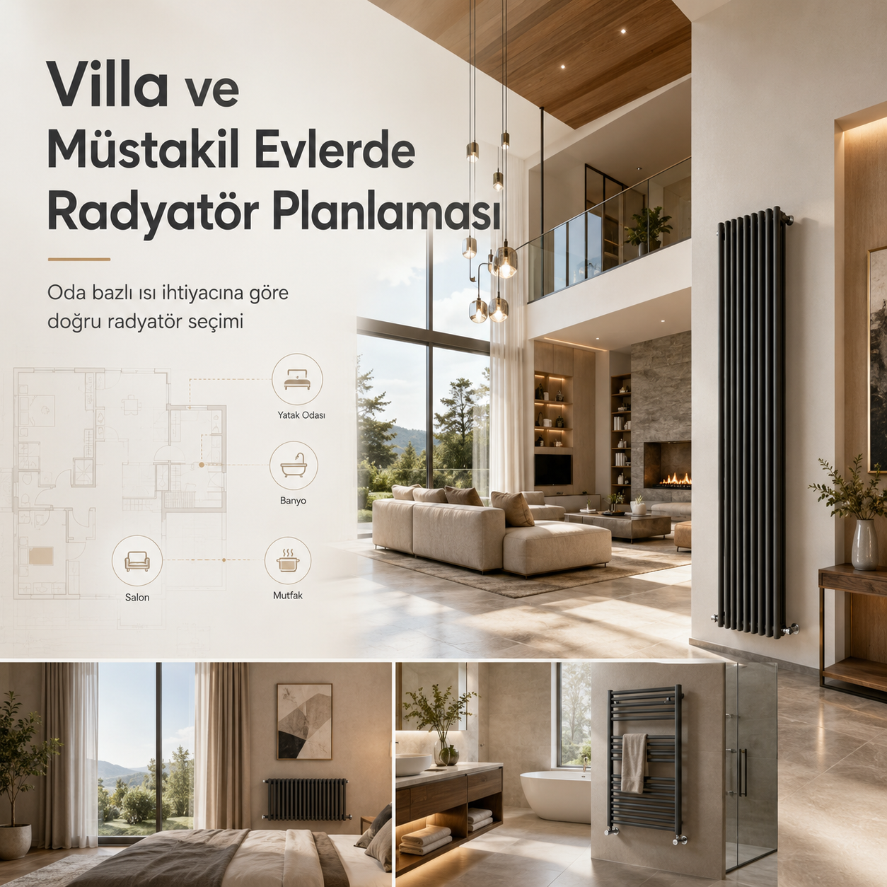 Villa ve Müstakil Evlerde Radyatör Planlaması Nasıl Yapılır?