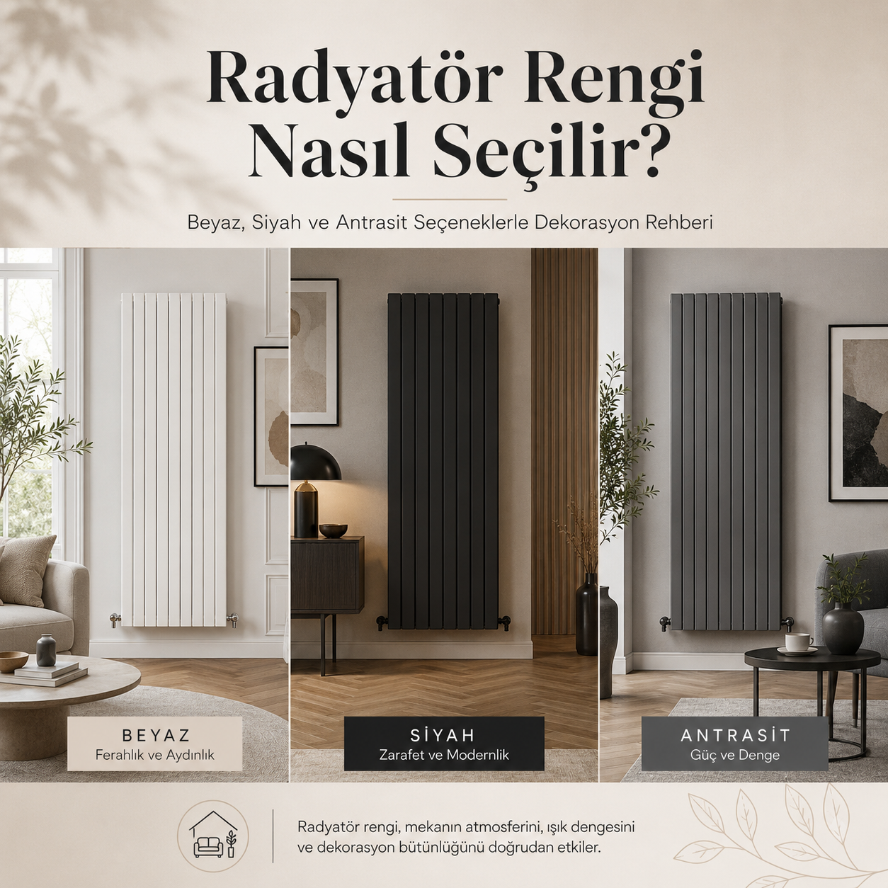 Radyatör Rengi Dekorasyonu Nasıl Etkiler?