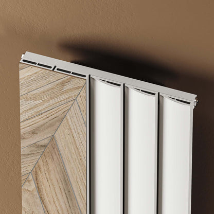 Carisa Step Mirror Dikey Alüminyum Radyatör Modern Tasarım Beyaz