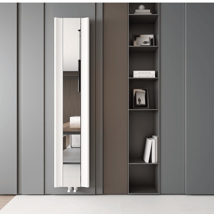 Carisa Burano Mirror Dikey Alüminyum Radyatör Modern Tasarım Beyaz